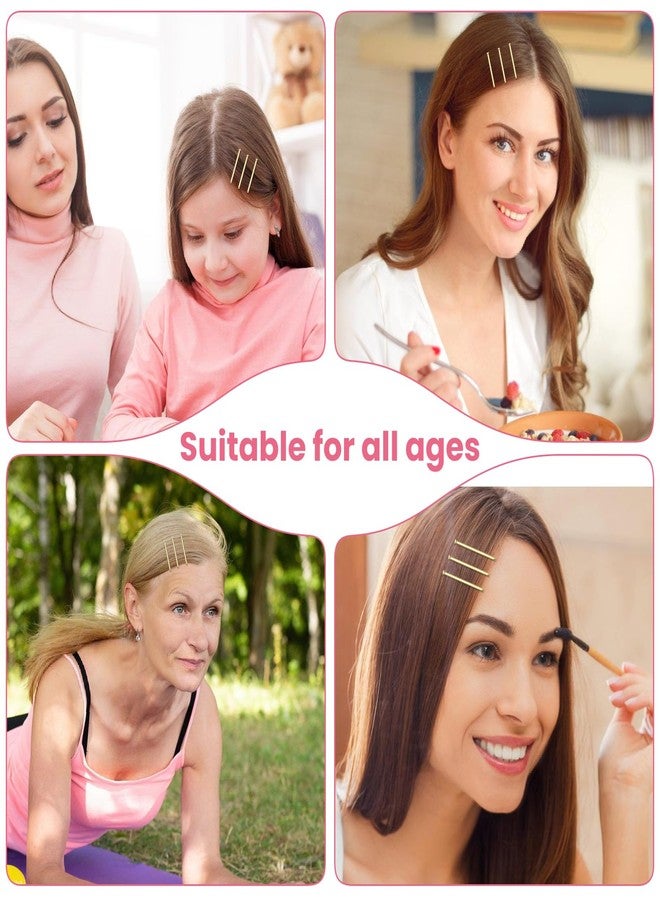 HCYPCV Blonde Bobby Pins, Pain-Free Hair Clips, Best Size 2in for Women and Girls (Golden -01) - Image 4